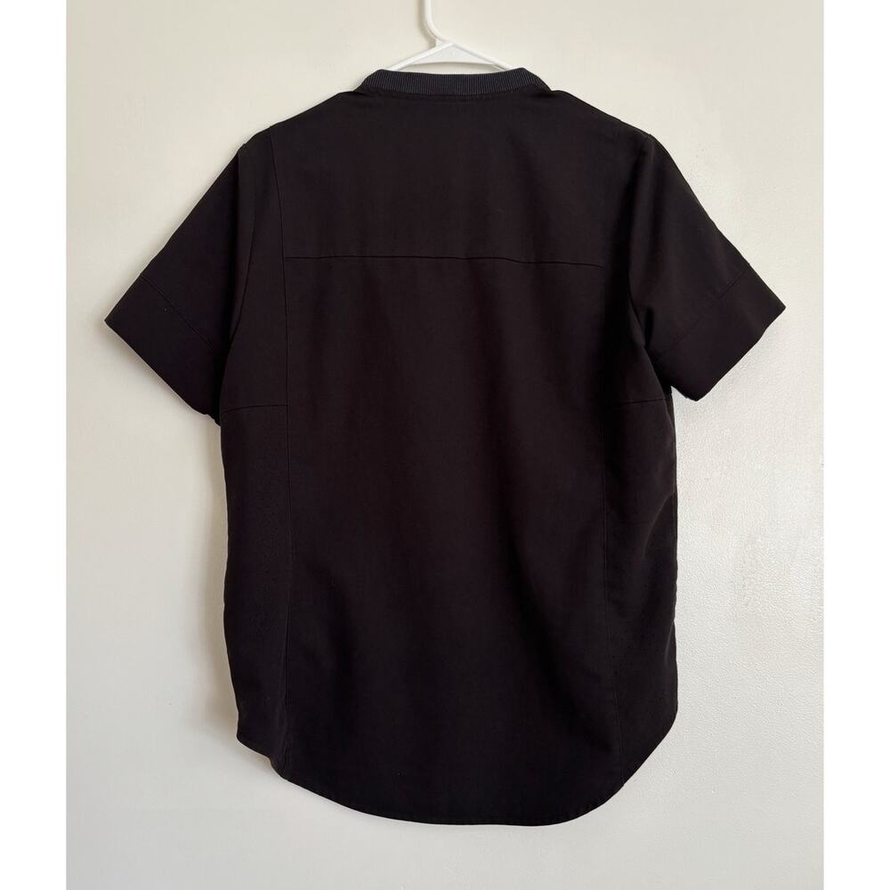 Black Figs Gidya Relaxed Henley Scrub Top S - Picture 4 of 5